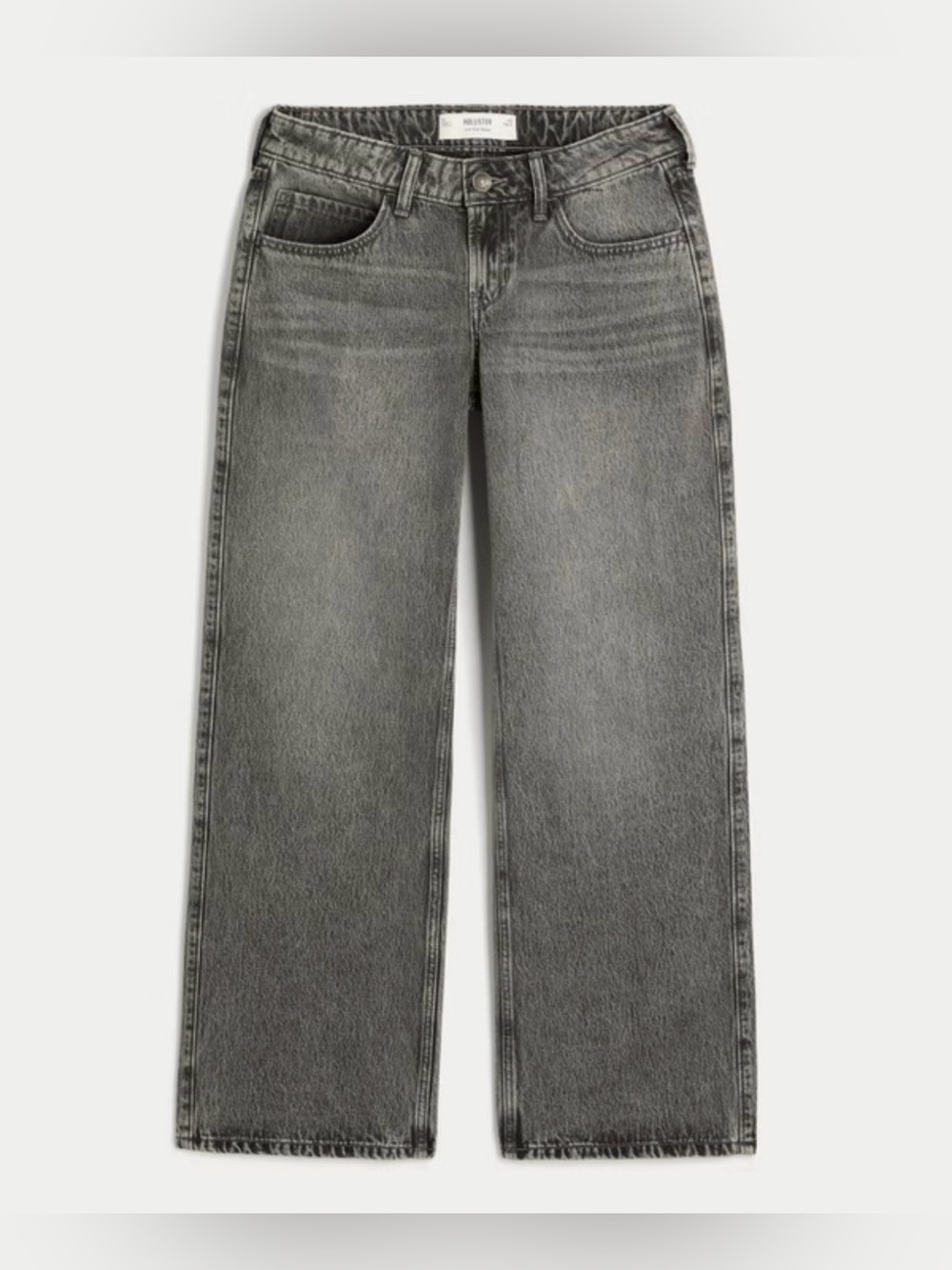 Hollister Wide-Leg High-Rise Jeans - Gray